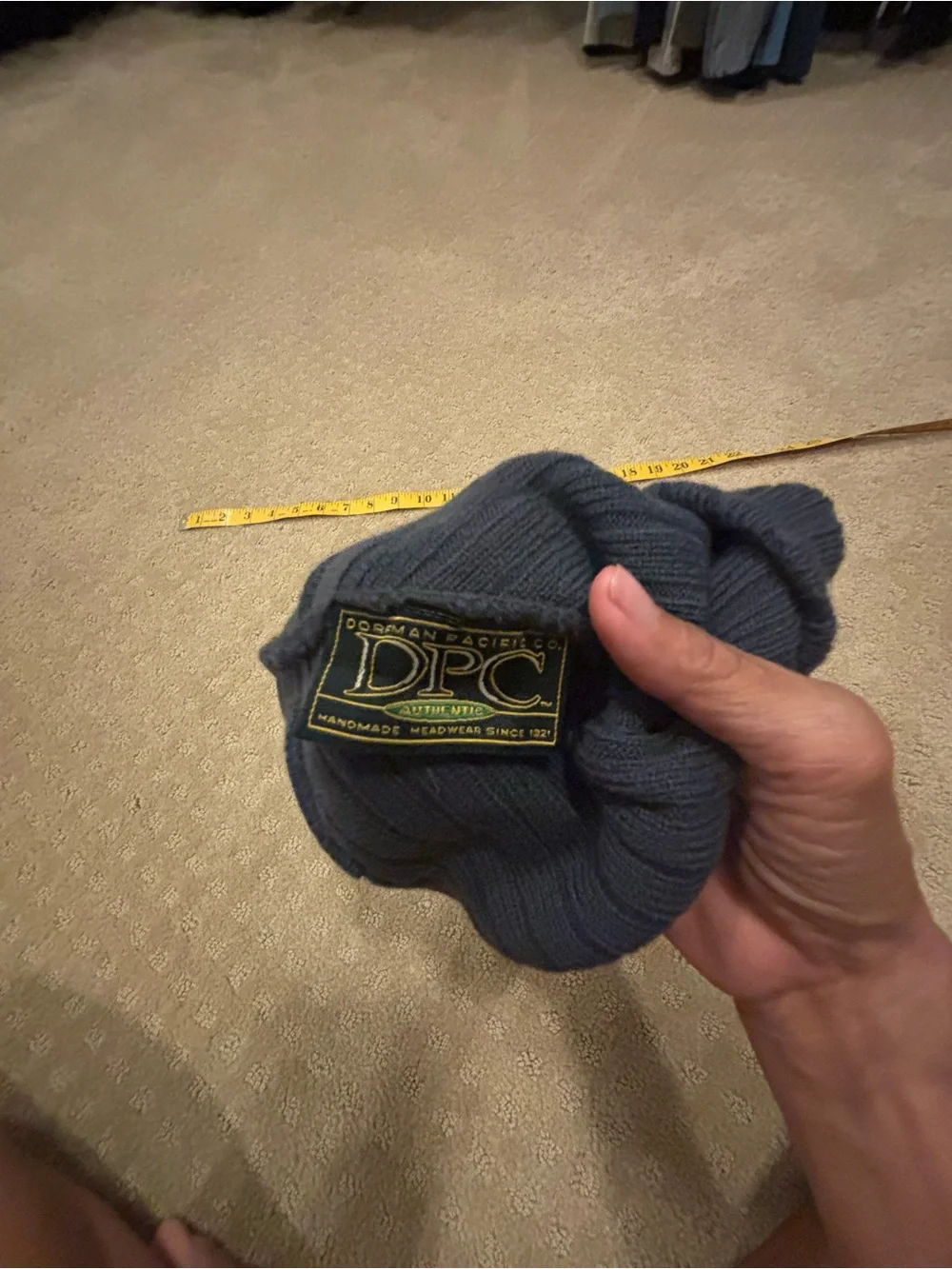 DPC (Dorfman Pacific) Navy Knit Beanie Unisex